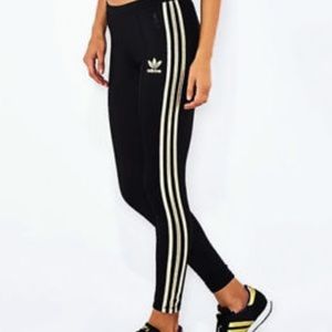 Adidas Chinese New Year gold-striped leggings